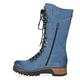 ARtray western boots women ankle boots lace up mid rise ankle boots fashion winter boots high boots with side zipper shock cushioning hiking shoes shoes, Blue, 6 UK
