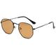TNDVIC Sunglasses UV400 Protection | Metal Frame Candy Color Lens | for Women Men Outdoor Sports & Driving(tea c12)