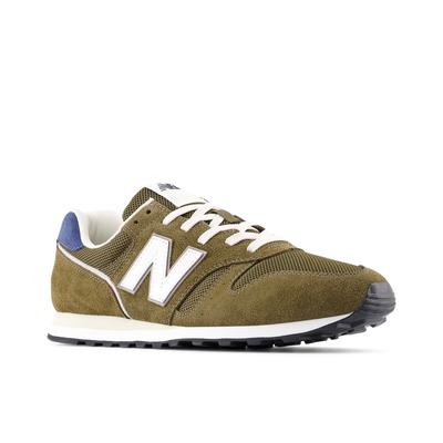 Sneaker NEW BALANCE "373", Gr. 45,5, woodland, sea salt, schwarz olive, Leder, Textil, mehrfarbig, sportlich, Schuhe Image