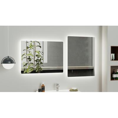 LED-Lichtspiegel WELLTIME "Toledo rund, Spiegel mit LED Beleuchtung, Badspiegel", spiegel, B:100cm H:60cm, Spiegel, mit Anti-Fog Beschichtung Image