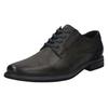 Schnürschuh BUGATTI, Herren, Gr. 40, grau, Lederimitat, casual, Schuhe, Anzugschuh, Business Schnürschuh mit modischem Fersen-Flag