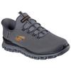 Slip-On Sneaker SKECHERS "GLIDE-STEP", Herren, Gr. 39, grau (dunkelgrau), Mesh, sportlich, Schuhe, Schlupfschuh, Freizeitschuh, Trainingsschuh mit praktischem Gummizug