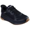 Slip-On Sneaker SKECHERS "BOBS SQUAD 4", Herren, Gr. 47,5, schwarz, Synthetik, Textil, unifarben, casual, Schuhe, Trainingsschuh, Sneaker, Schnürschuh zum einfachen reinschlupfen