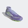 Fußballschuh ADIDAS PERFORMANCE "F50 SPARKFUSION LEAGUE FG/AG", Gr. 37, violet tone, lucid lemon, lila rush, Synthetik, Textil, sportlich, Schuhe, geeignet für Rasen- und Kunstrasenplätze
