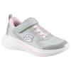 Sneaker SKECHERS "WAVE 92", Kinder, Gr. 28, bunt (hellgrau, rosa), Textil, Glitzer, sportlich, Schuhe