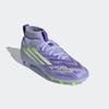 Fußballschuh ADIDAS PERFORMANCE "F50 SPARKFUSION LEAGUE FESTE BÖDEN/KUNSTRASEN E KINDER", Gr. 35, violet tone, lucid lemon, lila rush, Synthetik, Textil, sportlich, Schuhe, geeignet für Rasen- und Kunstrasenplätze