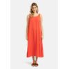 Sommerkleid SMITH & SOUL, Damen, Gr. L, US-Größen, rot (chili), Material: 100% Lyocell, unifarben, casual, regular fit Midi, Rundhals, ohne Ärmel normaler Saum, Kleider, mit Seitenschlitze