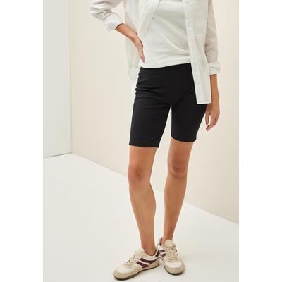 Radlerhose CECIL, Damen, Gr. XXL (46), N-Gr, schwarz, Web, Obermaterial: 97% Baumwolle, 3% Elasthan, unifarben, casual, eng kniefrei, Hosen, mit elastischem Bund Image