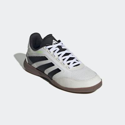 Fußballschuh ADIDAS PERFORMANCE "PREDATOR LEAGUE INDOOR E KINDER", Gr. 38,5, bunt (cloud weiß, core schwarz, lucid lemon), Synthetik, Textil, sportlich, Schuhe, geeignet als Hallenschuhe Image