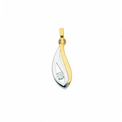 Ketten-Anhänger ADELIA´S "333 Gold Anhänger", gold, Schmuckanhänger, Damen, mit Zirkonia, Gold, mit Zirkonia Goldschmuck für Damen Image