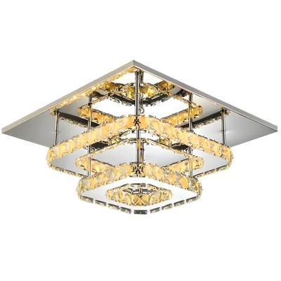 Toolight - deckenlampe kristall led 24W quadrat APP409-C APP410-C Image