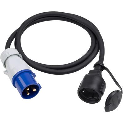 Meister - CEE-Adapterleitung - 1,5 m Kabel - CEE-Stecker & Schutzkontakt-Kupplung - Robuste Image