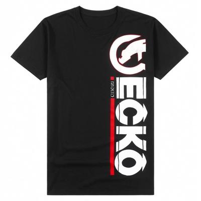 TEMU 1pc Mens Urban Graphic T-shirt - Oversized Casual Tee With Logo & Design, Black Cotton Short Sleeve Crewneck For Summer Outdoor Wear Image