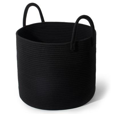 TEMU D 40 X H 34cm Laundry Basket With Handles, Braided Storage Baskets, Basket Storage For Blankets, Toys, , Clothes, Laundry Baskets Image