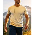 Per uomo Camicia da escursionismo cima dell'escursionismo Maglietta Manica Corta Girocollo Maglietta Top Esterno Traspirante Asciugatura Rapida Leggero Poliestere Nero Giallo Blu Tennis Golf Corsa