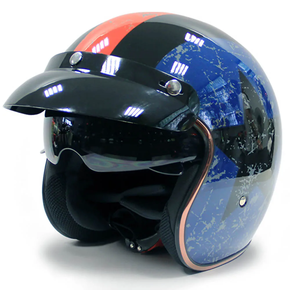 Casque de Moto été ouvert casques de Moto hommes et femmes quatre saisons universel équitation voiture électrique casque de Moto