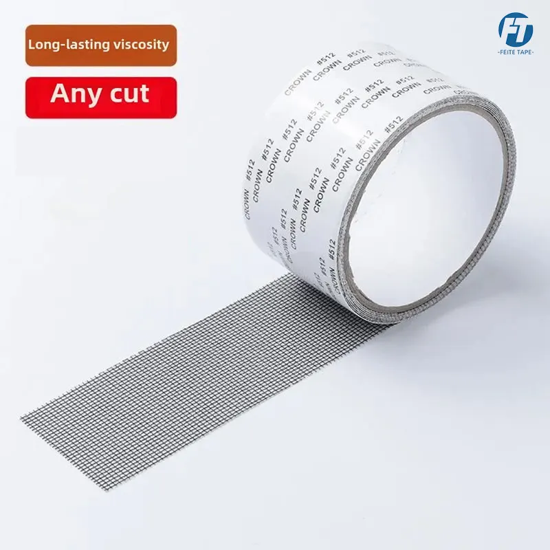 5 cm großes Reparaturband für Fenstergitter – selbstklebendes Netzpflaster für Tür und Fenster, Anti-Mücken-Insektennetz, Lochbefestigungswerkzeug, skalierbar