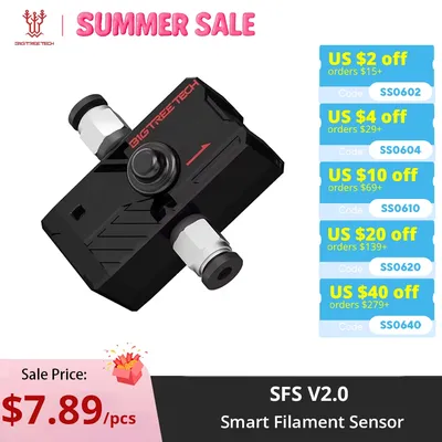 BIGTREETECH BTT SFS V2.0 Smart Filament Sensor 3d Printing Module Break Detection Mastering the