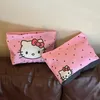 Sanrio Hello Kitty Kosmetiktasche, süße Kitty-Katze, rosa Schatz, tragbare Kosmetiktasche aus Segeltuch, Reise-Aufbewahrungstasche, große Geldbörse