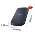 SanDisk Disco rigido esterno portatile PSSD 480G 1050 MB/s 500 GB USB 3.1 Tipo-C Disco a stato solido da 1 TB 2 TB 4 TB per PC desktop portatile