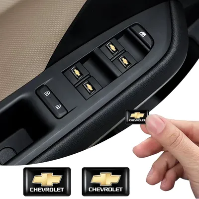 10Pcs For Chevrolet Spark Captiva Cruze Tracker Orlando Trax Epica Car 3D Epoxy Resin Emblem Interior Stickers Auto Accessories