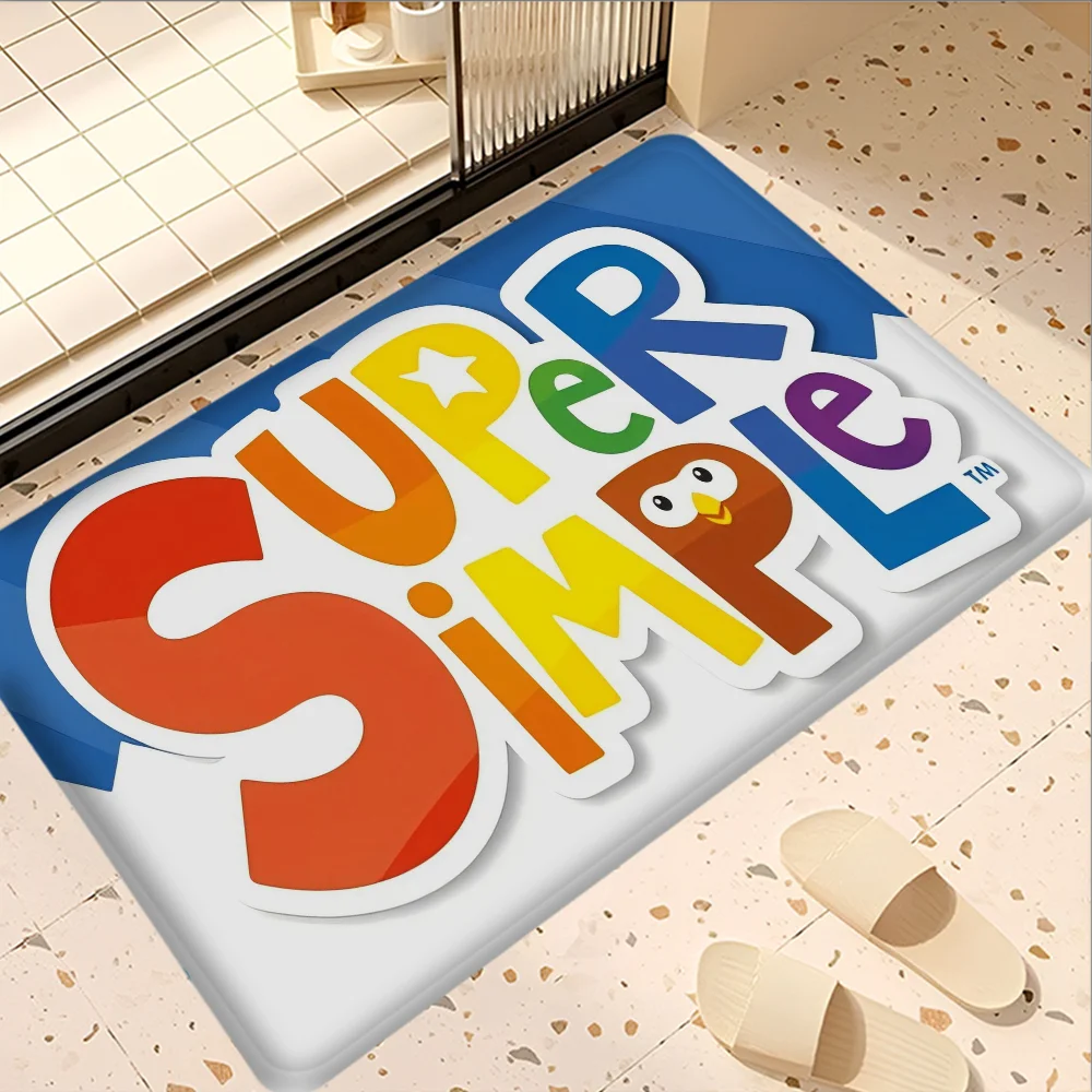 S-Super S-Simple Songs Bodenmatte im nordischen Stil für Zuhause, Fußmatte, Badezimmer-Toilettenmatten, Schlafzimmer, Hotel-Dekormatte Image