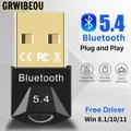 Adattatore dongle USB Bluetooth 5.4 /5.3 / 5.1/5.0 per PC portatile Mouse Tablet Telefono Stampante Altoparlante da gioco Ricevitore di trasmissione wireless