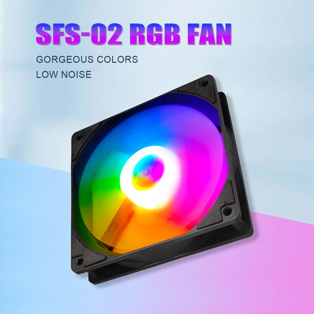 MANMU vente en gros boîtier pc ventilateur 120mm ordinateur arc-en-ciel Rgb ventilateur de refroidissement pour les jeux