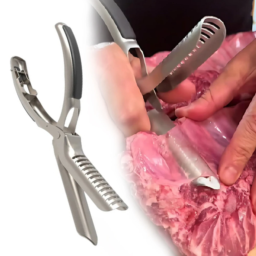 1/2/3 Stück Rippenmembran-Entferner, Rippen-Skinner, Edelstahl-Werkzeug, Rippenvorbereitungswerkzeug für einfache Entfernung von Membranen, Grillzubehör Image