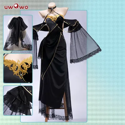 VORVERKAUF UWOWO CC Cosplay Spiel Codee Geasss: C.C. CC Schwarzes Kleid Cosplay Kostüm Partykleid Image