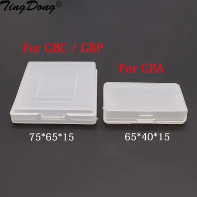 Plastic Game Cartridge Card Case for GameBoy Color GBC GBA GBP Gaming Cards Anti-Dust Clear Protective Box