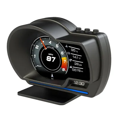 Car Head up Display OBDⅡ+GPS Smart Gauge High Definition Speedometer Car Diagnostic Tool OBD Fault