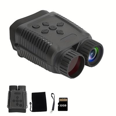 Starlight-Grade Mini Night Vision Camera Compact And Portable Suitable for Recording Exploring Caves Night Fishing And Boating Wildlife Observation And Camping Fun Comes with a 32GB Memory Card