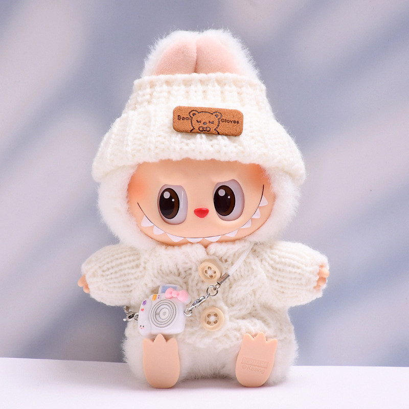 Clothes for 17cm Dolls Fashion Garment Accessories(No Doll) Cute Sweater Suitable for 6.69inch (17cm) Doll Soft Cotton Clothing Replacement Christmas Gift