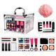 Makeup Starter Kit For Beginners | Professional Make Up Palette | Cosmetic Train Cases For Daily Use Halloween Wedding Bridal Teen Tween Theater Stage Performance