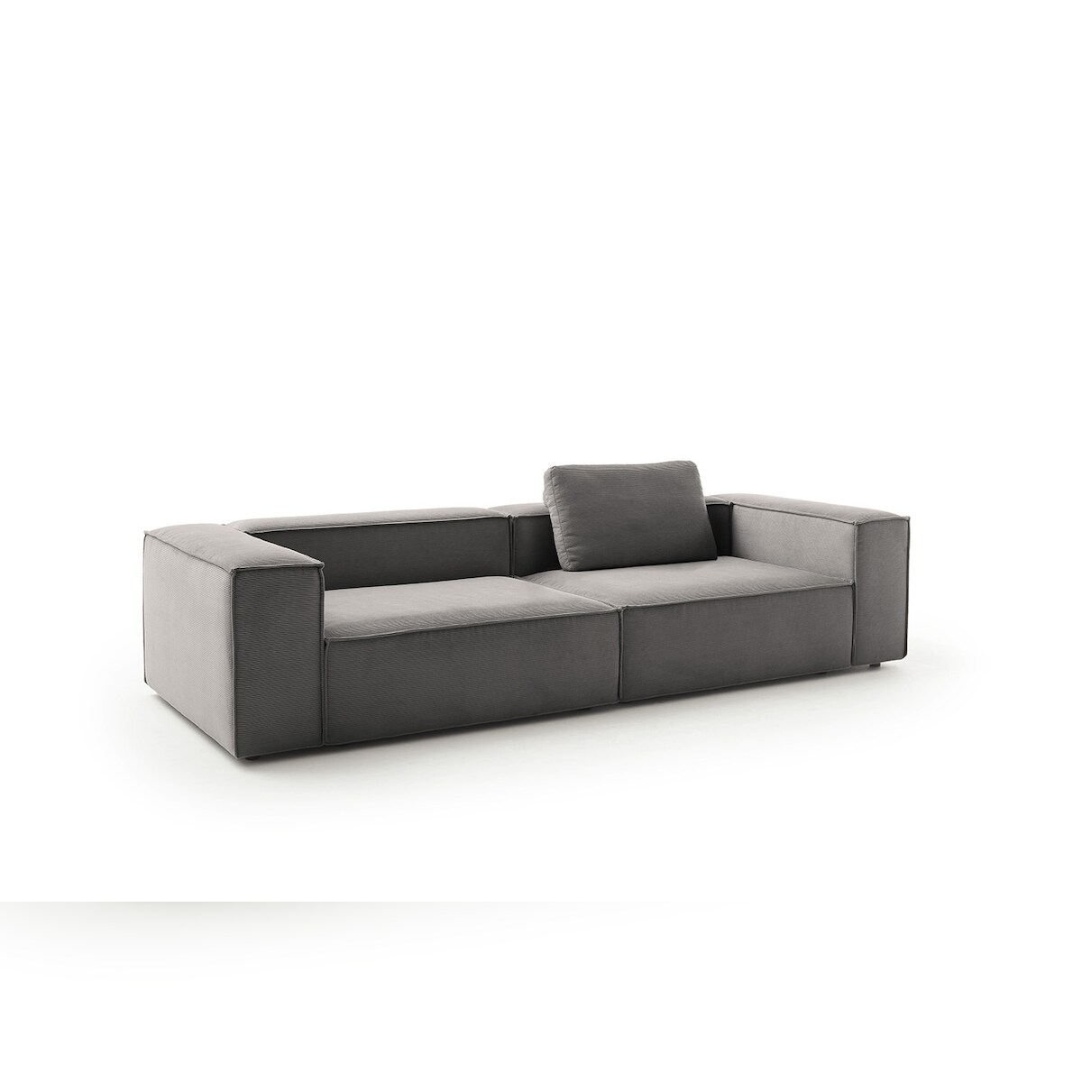 KAWOLA Sofa CARMO 3-Sitzer Feincord anthrazit Image
