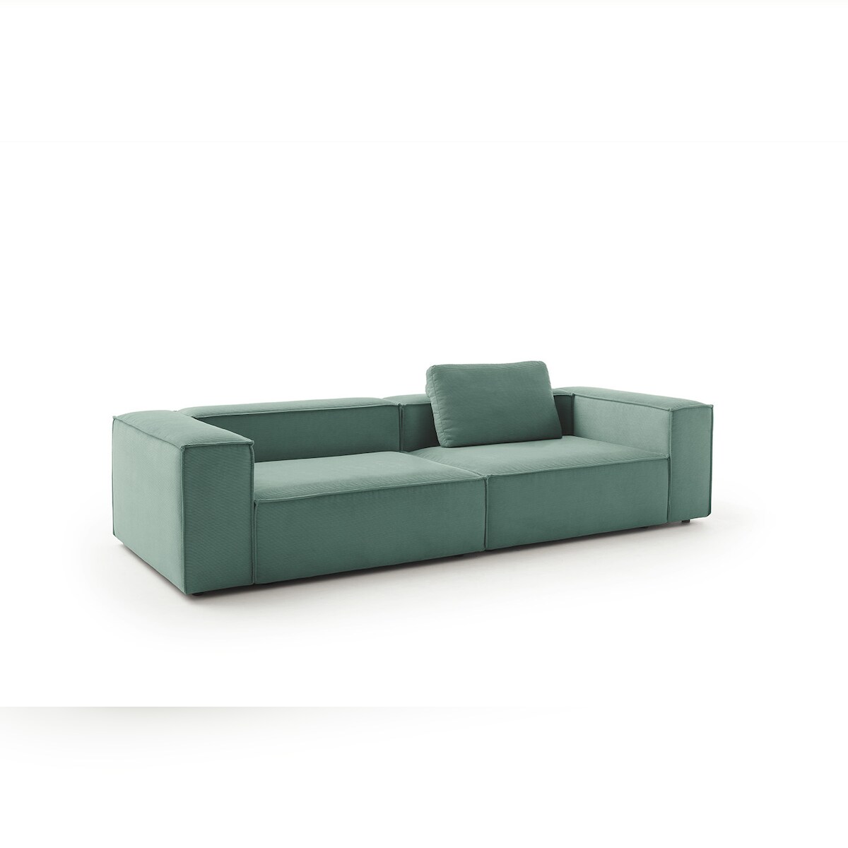 KAWOLA Sofa CARMO 3-Sitzer Feincord grün Image