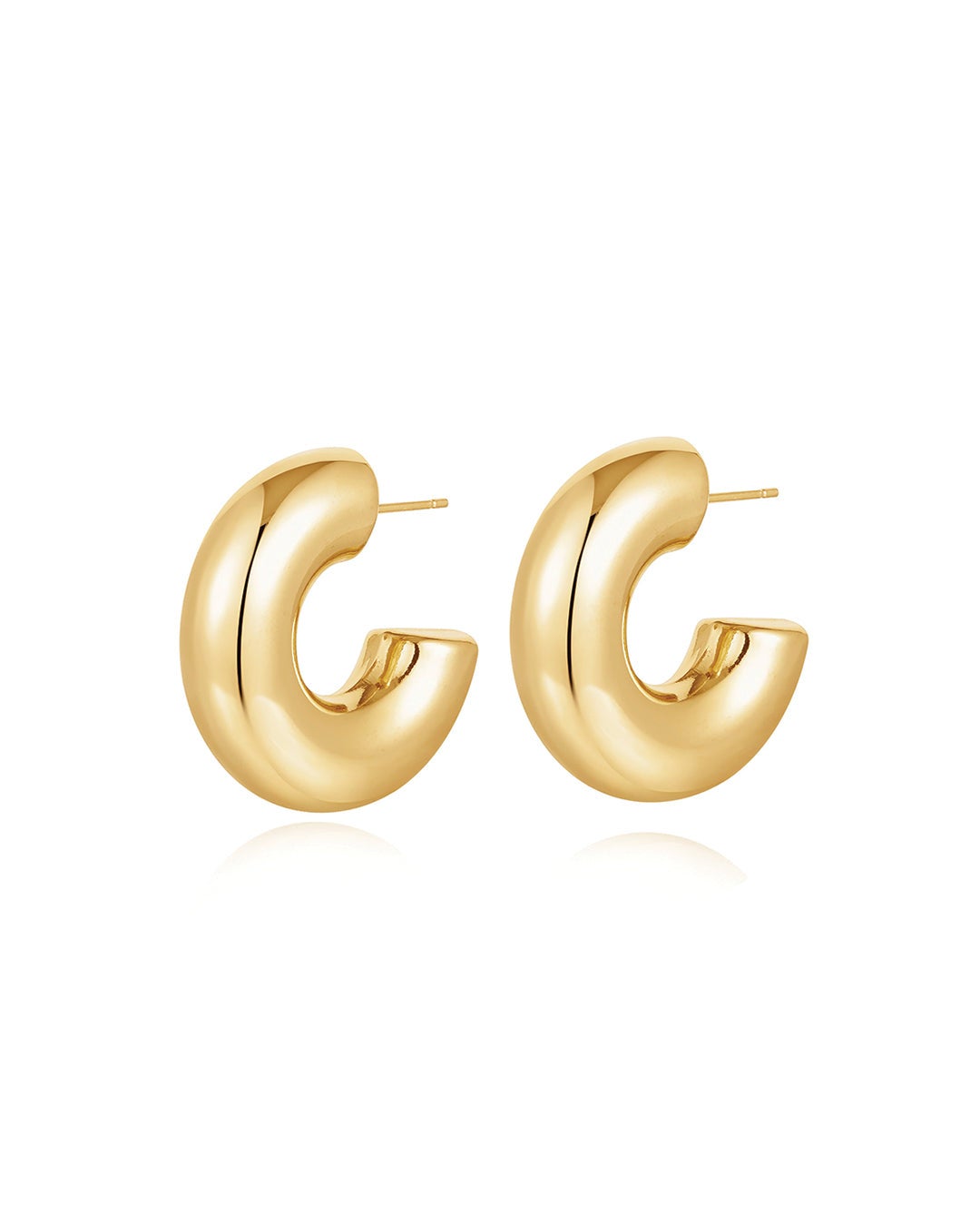 Plus Size Women's Noemi Hoops- Gold by LUV AJ in Gold (Size OS)