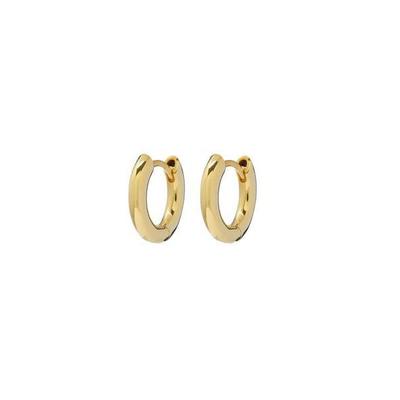 Women's The Plain Amalfi Huggies- Gold by LUV AJ in Gold (Size OS)