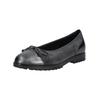 Ballerina GABOR "Gabor Ballerinas Leder", Damen, Gr. 39, grau (dunkelgrau), Leder, casual, Schuhe