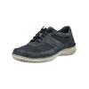 Schnürschuh JOSEF SEIBEL "Josef Seibel Halbschuhe Leder/Textil", Herren, Gr. 41, lila (indigo), Leder, Textil, casual, Schuhe
