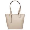 Shopper BUGATTI "ZITA", Damen, Gr. B/H/T: 32cm x 25cm x 14cm onesize, beige, Kunstfaser, unifarben, leicht glänzend, Taschen