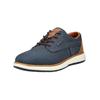 Schnürschuh BUGATTI "bugatti Halbschuhe Textil", Herren, Gr. 42, blau (dunkelblau), Textil, casual, Schuhe