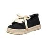 Espadrille TOMS "TOMS Halbschuhe Textil", Damen, Gr. 38,5, schwarz (schwarz, beige), Textil, casual, Schuhe