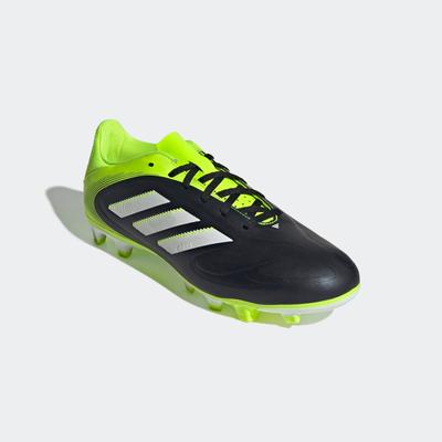 Fußballschuh ADIDAS PERFORMANCE "COPA PURE 3 CLUB FIRM/MULTI-GROUND", Gr. 45, core schwarz, cloud weiß, lucid lemon, Synthetik, sportlich, Schuhe, geeignet für Rasen- und Kunstrasenplätze Image