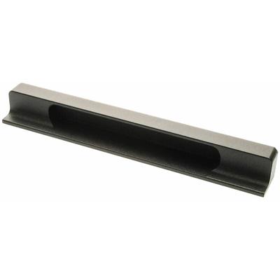 Möbelgriff ba 160mm, Griffleiste schwarz matt, pulverbeschichtet - Schwarz Image