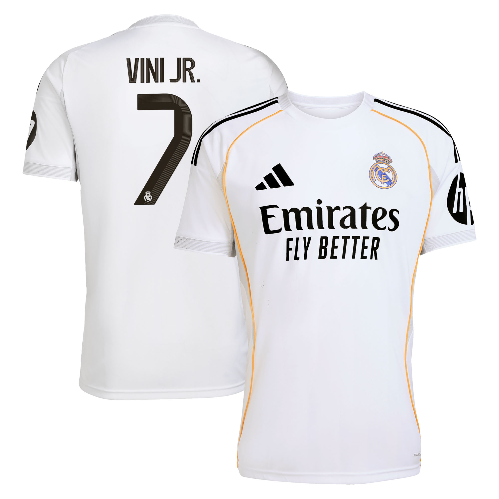 Real Madrid adidas Heimtrikot 2025-26 mit aufdruck Vini Jr. 7 Image