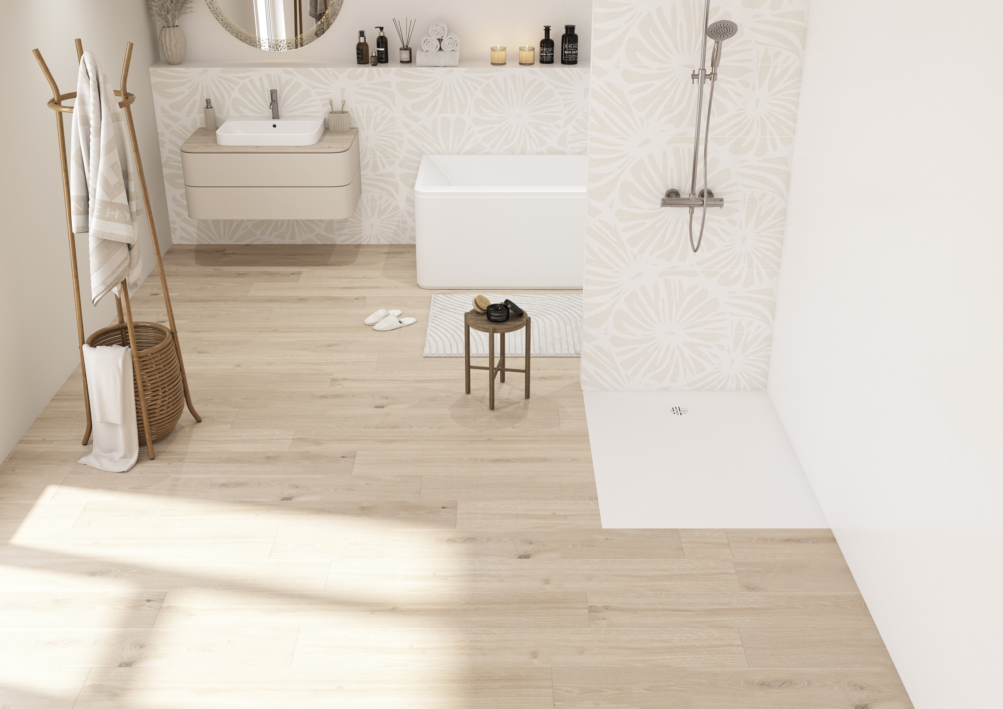 Receveur de douche KINESURF NOVA 3,5 cm 140 x 70 PN24 KINEDO RD1240AD