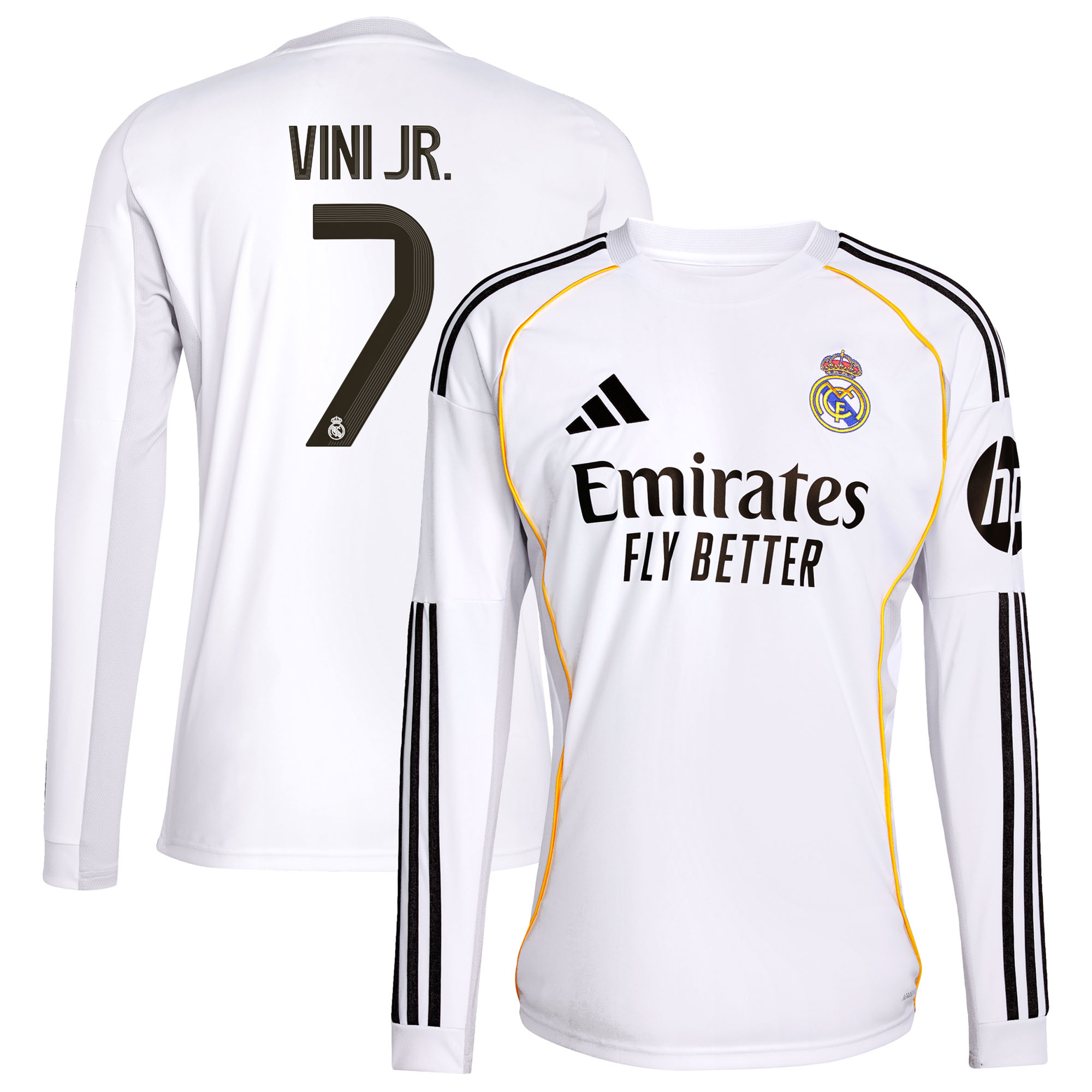 Real Madrid adidas Heimtrikot 2025-26 - Langarm mit aufdruck Vini Jr. 7 Image