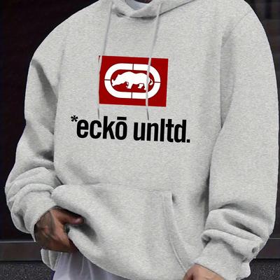 "TEMU Men' Hoodie With "" Graphic - Casual Pullover Sweatshirt, Long Sleeve, Regular Fit, Fall/winter Collection, Casual Wear Hoodie | Graphic Hoodie | Hoodie" Image